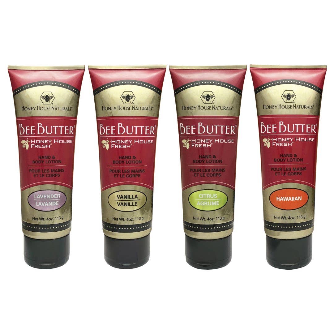 Honey House Naturals - Wholesale Body Balm/Butter - Bee Butter Cream TUBE - Set of 24 - 3 FREE Testers7