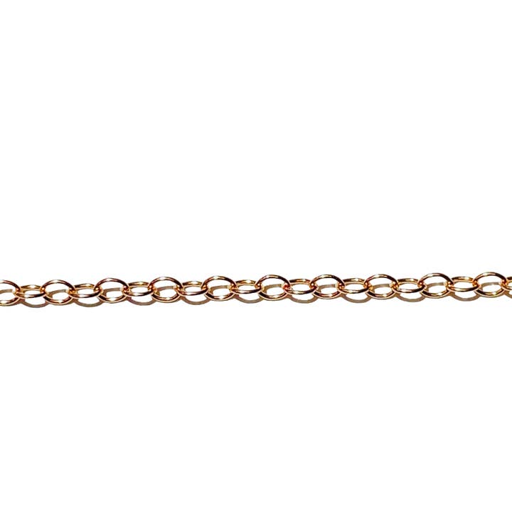 Cadena chapada en oro rosa 1218 de 14 quilates para venta al por mayor de The Bead District