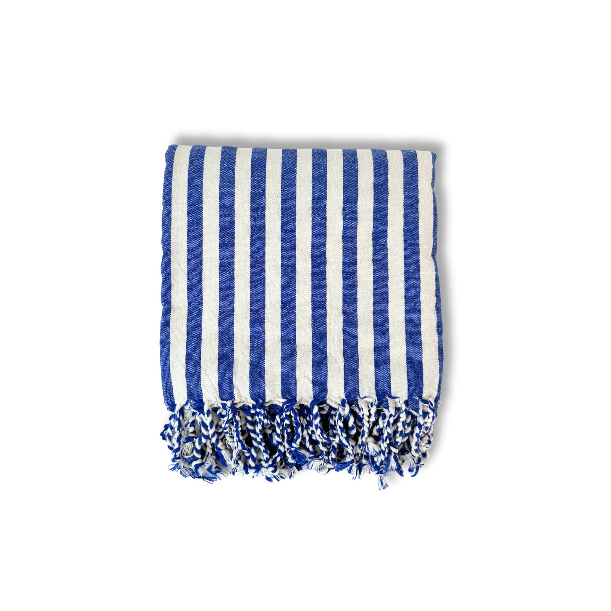 Buld&Co. - Wholesale Beach Towel - Striped Turkish Towel, Peshtemal Hammam Towel DATCA Blue