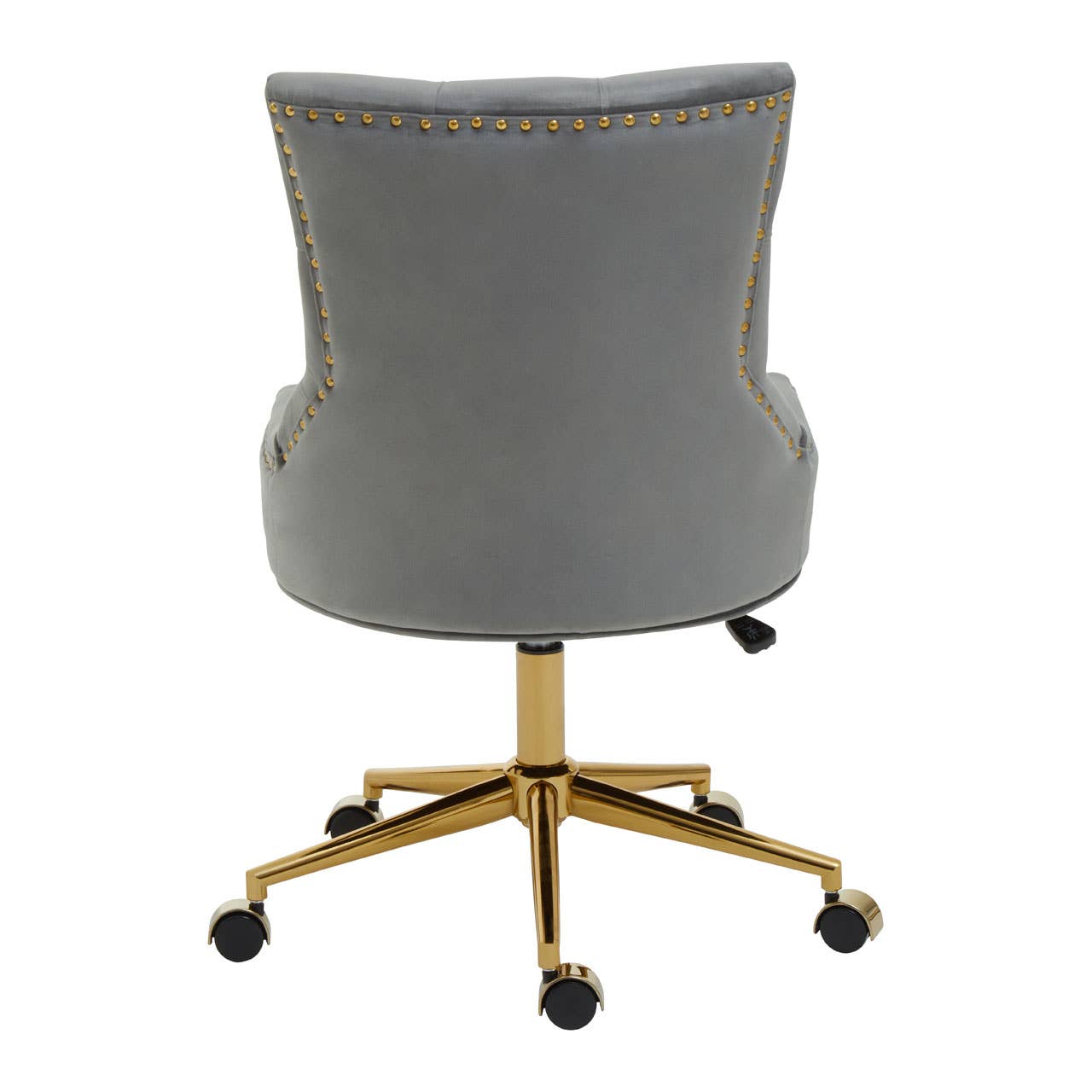 Fifty Five South – wholesale Chair – Anita Grey Velvet Office Chair3
