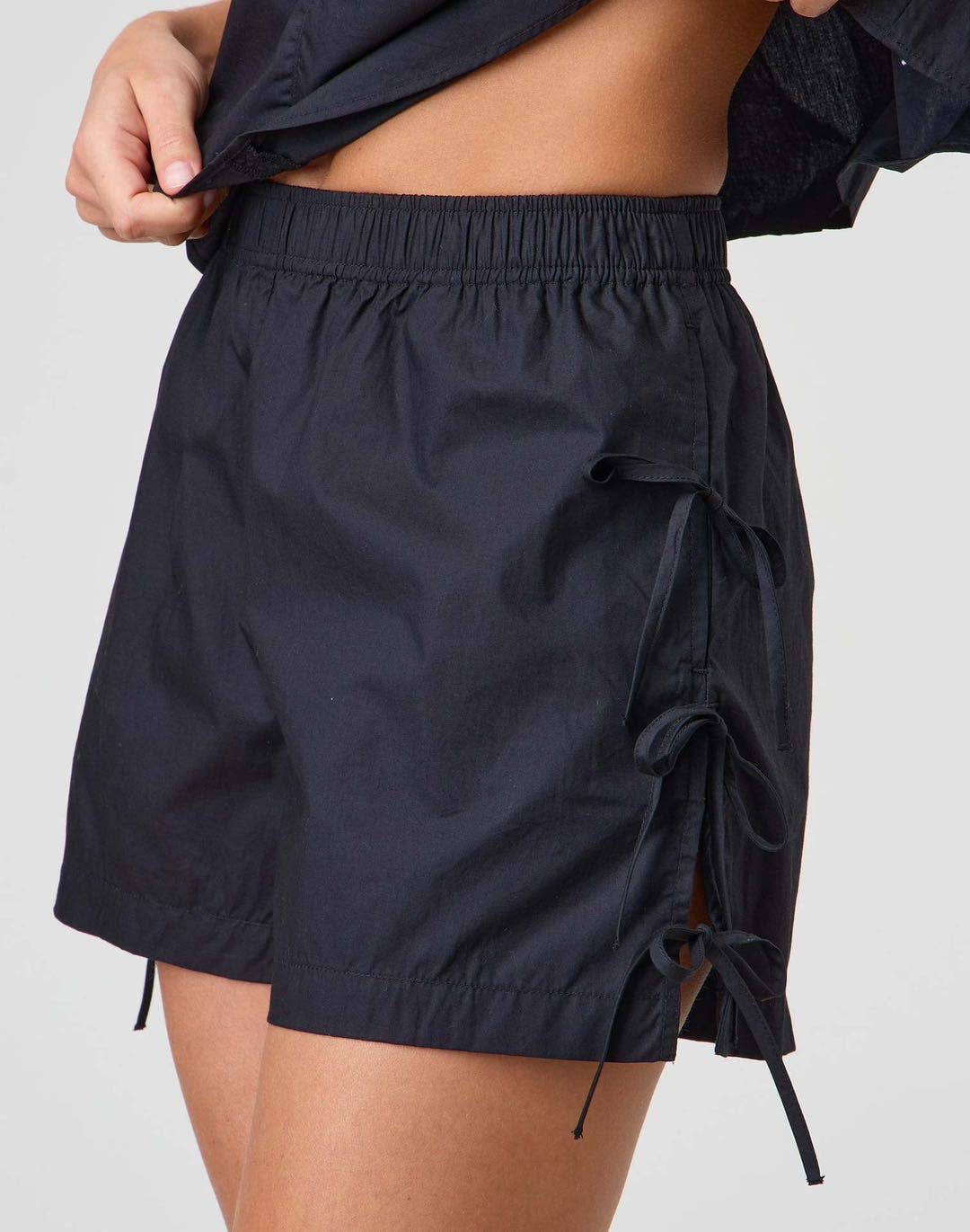Miss Sparkling - Wholesale Shorts - Women's - Side Tie bow shorts0