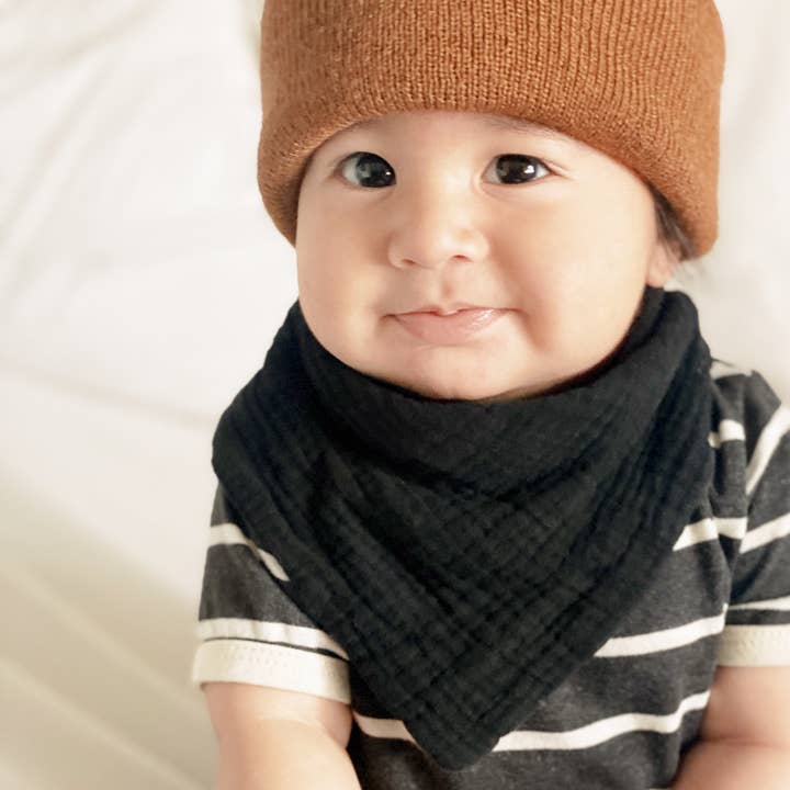 Charley Charles - Wholesale Bandana Bib - SAGE Lightweight Cotton Gauze Baby Bandana Bib3