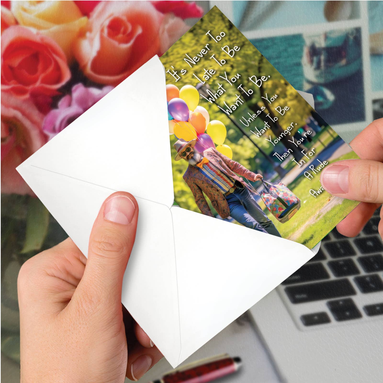 NobleWorks - Wholesale Father's Day Card - 1 Funny Father's Day Card - Never Too Late Dad - NobleWorks3