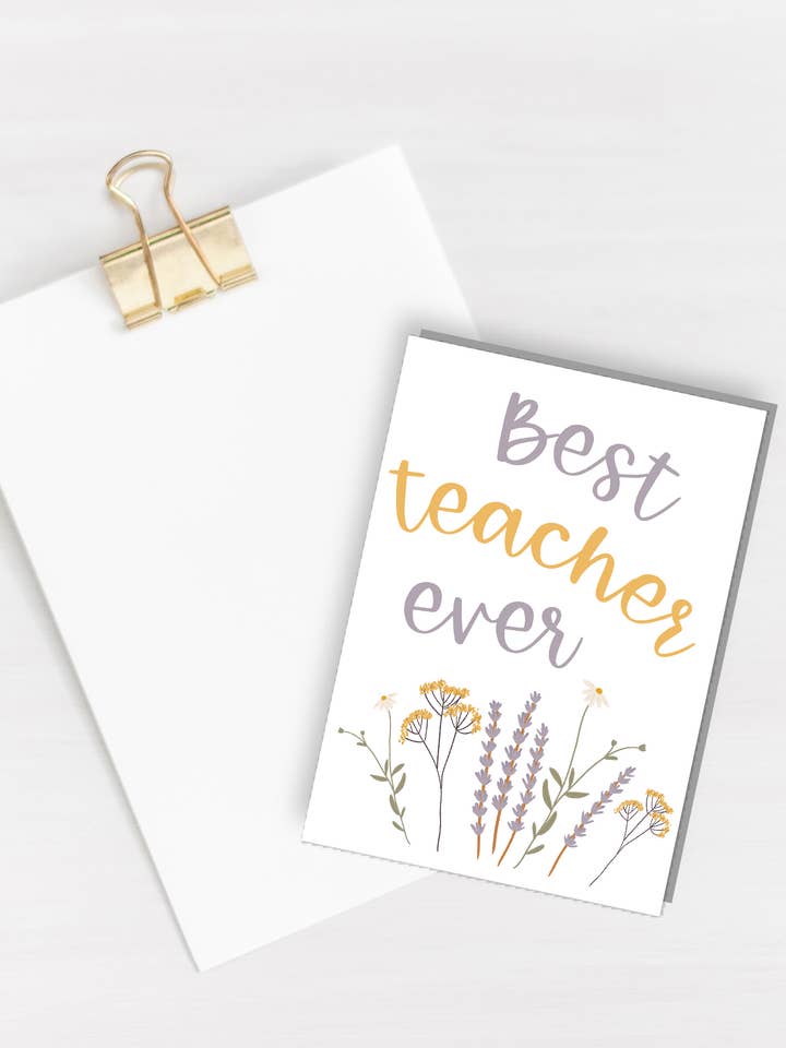 Meilleure carte d'enseignant jamais pour la vente par Três Paper Co