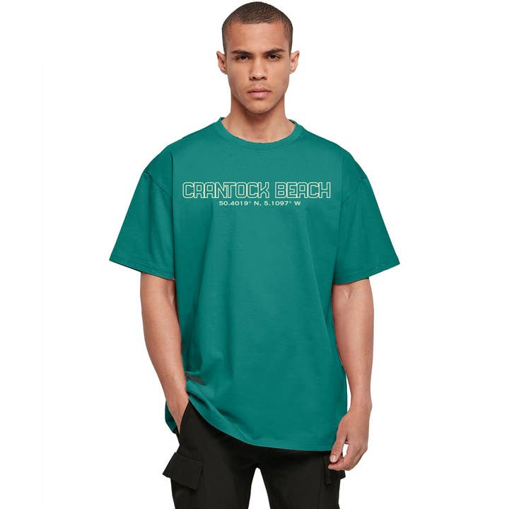 Ocean Wave – wholesale Screen printed t-shirt – unisex – Ocean Wave Coordinates Tee - Crantock7