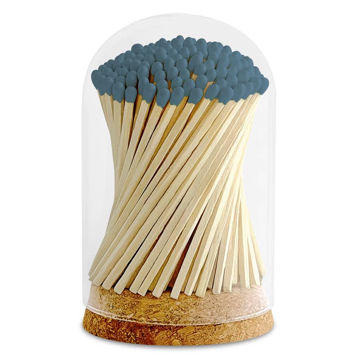 Thankful Greetings - Wholesale Matches - 4" Matches in Premium Glass Cloche - Color of Your Choice22