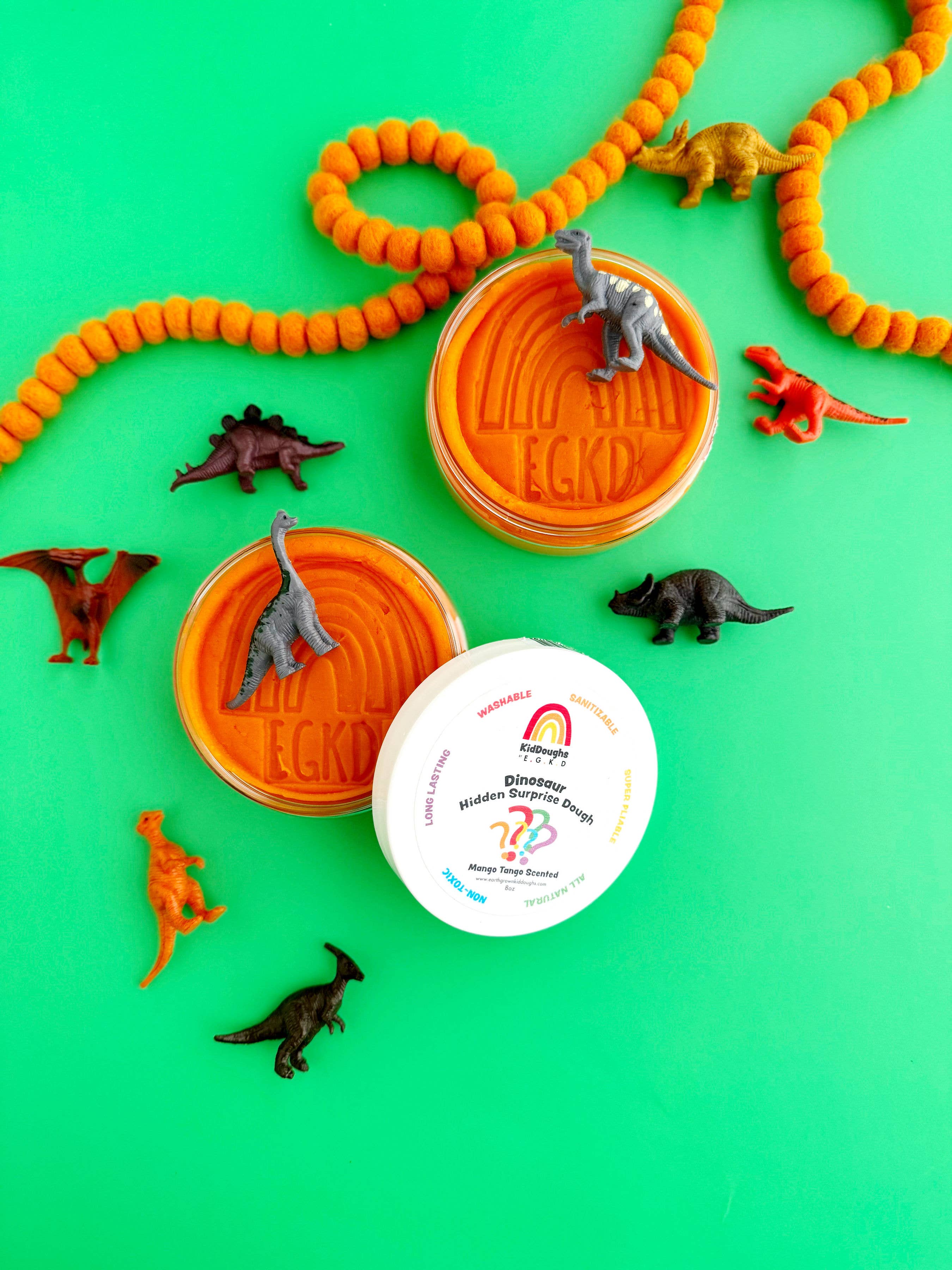 Earth Grown KidDoughs (KidDoughs by EGKD) - Wholesale Putty/slijm - Kinderen - Dino Verborgen Verrassing KidDough - 113 g1