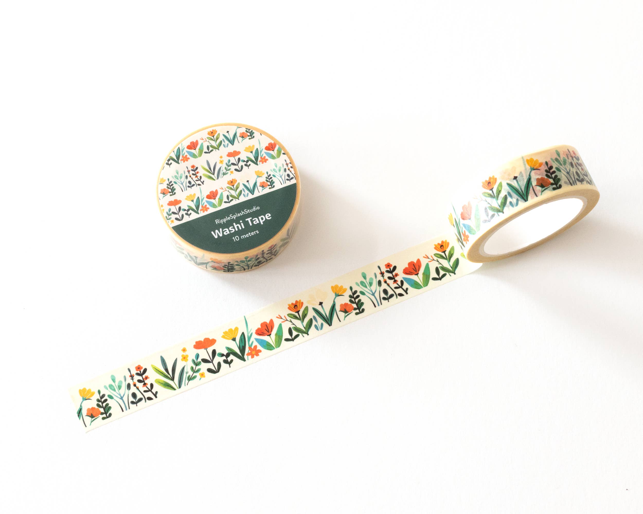 RippleSplash Studio - Wholesale Washi tape - Charming Garden Washi Tape - 15mm x 10m