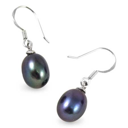 Freshwater Pearl Silver Drop Earrings for wholesale by Ping Ping Jewellery