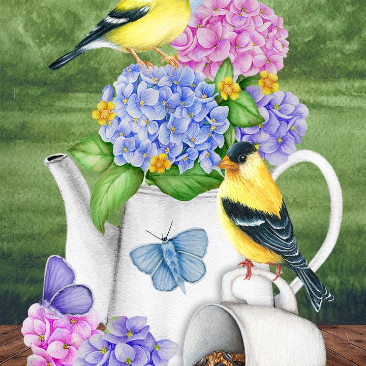 Briarwood Lane - Wholesale Flag - Tea Party Spring Garden Flag 18" x 12.5"
