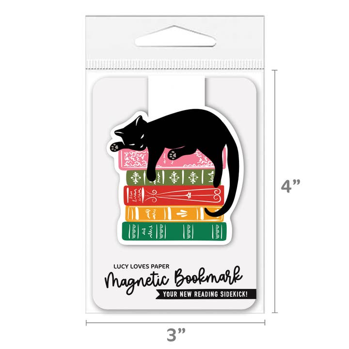 Lucy Loves Paper - Wholesale Bookmark - Magnetic Bookmark | Cat & Books1