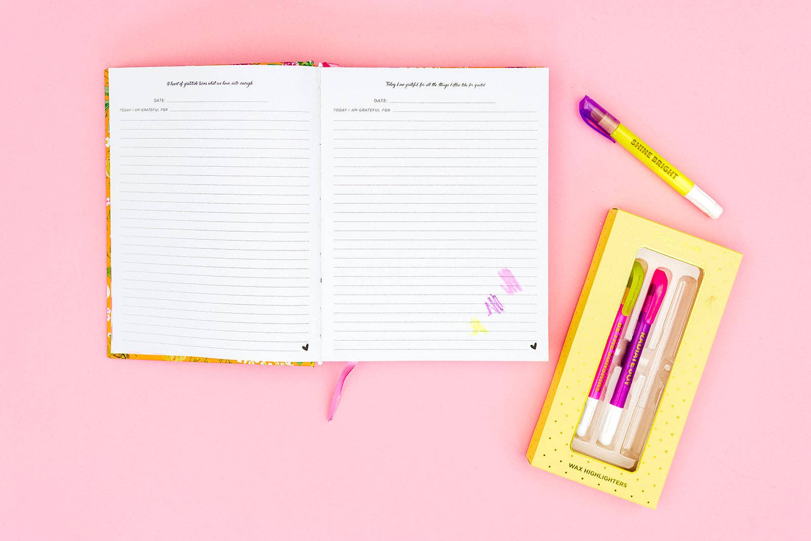 Taylor Elliott Designs - Wholesale Highlighter - Wax Highlighter Set - Motivational - Asst Clrs - 3 Piece Set1