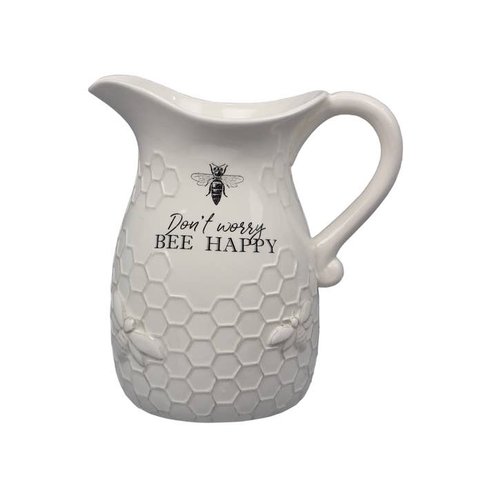 Young's - Wholesale Pitcher - Ceramic Bee Water Pitcher