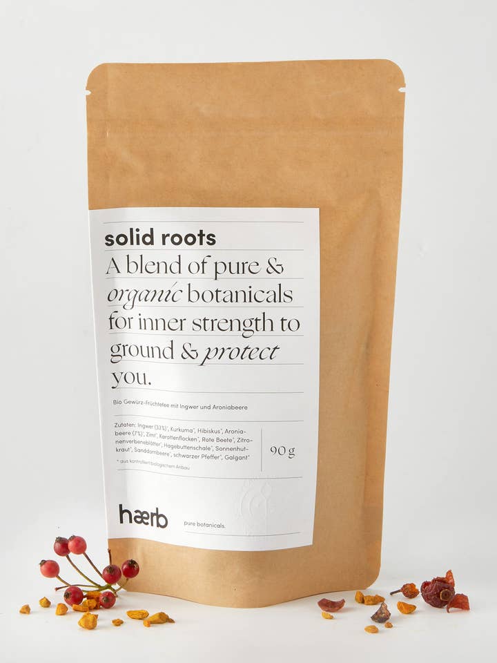 Bio Früchte-Kräutertee // solid roots für den Großhandel von Haerb