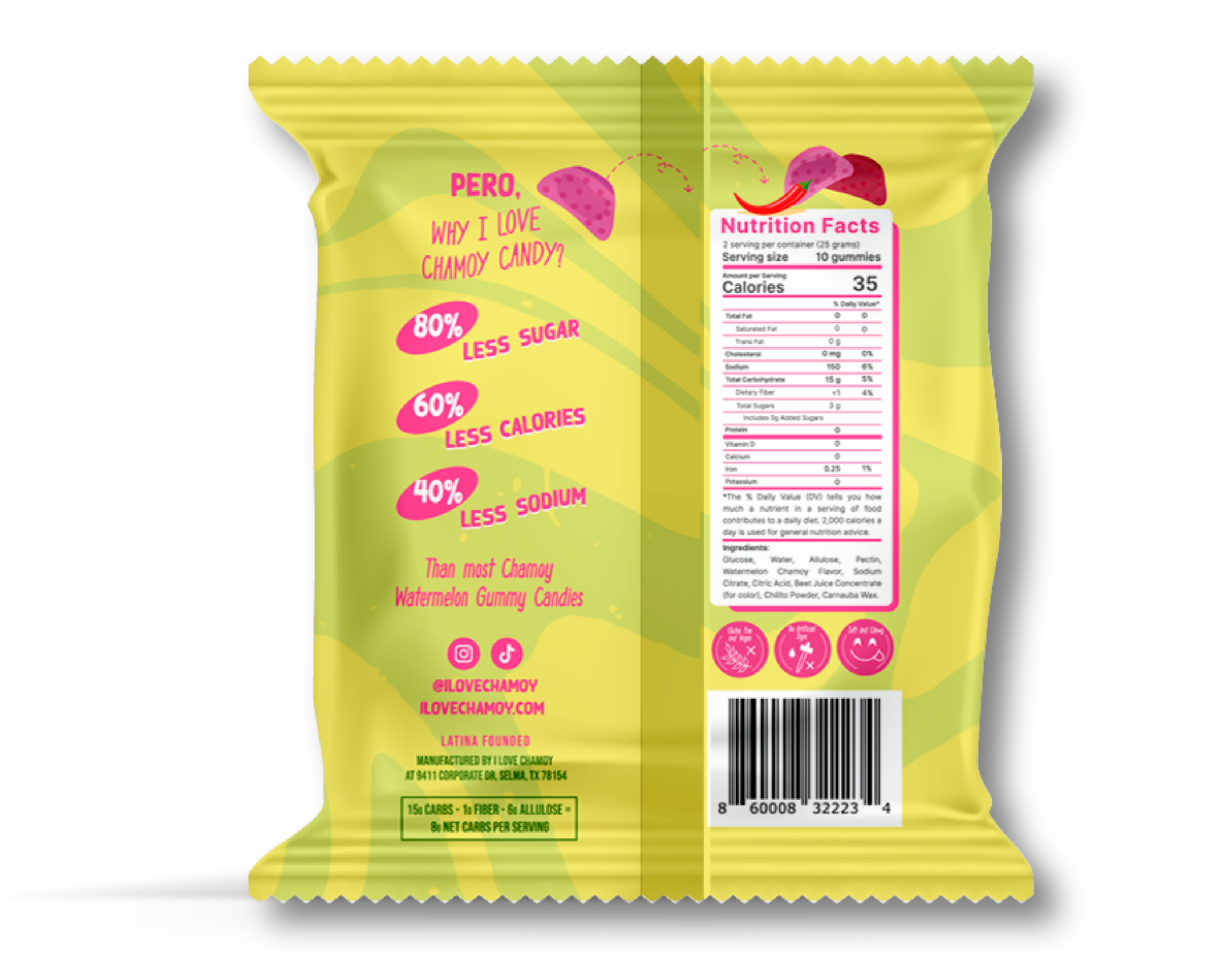 I Love Chamoy – wholesale Gummy – I Love Chamoy Candy - Chamoy Watermelon Flavor6