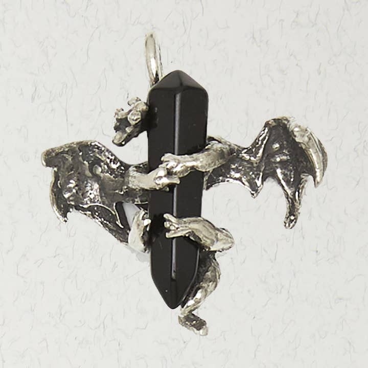 Pendente Fantasia com Cristal — Dragão Alado por atacado de Nirvana LLC