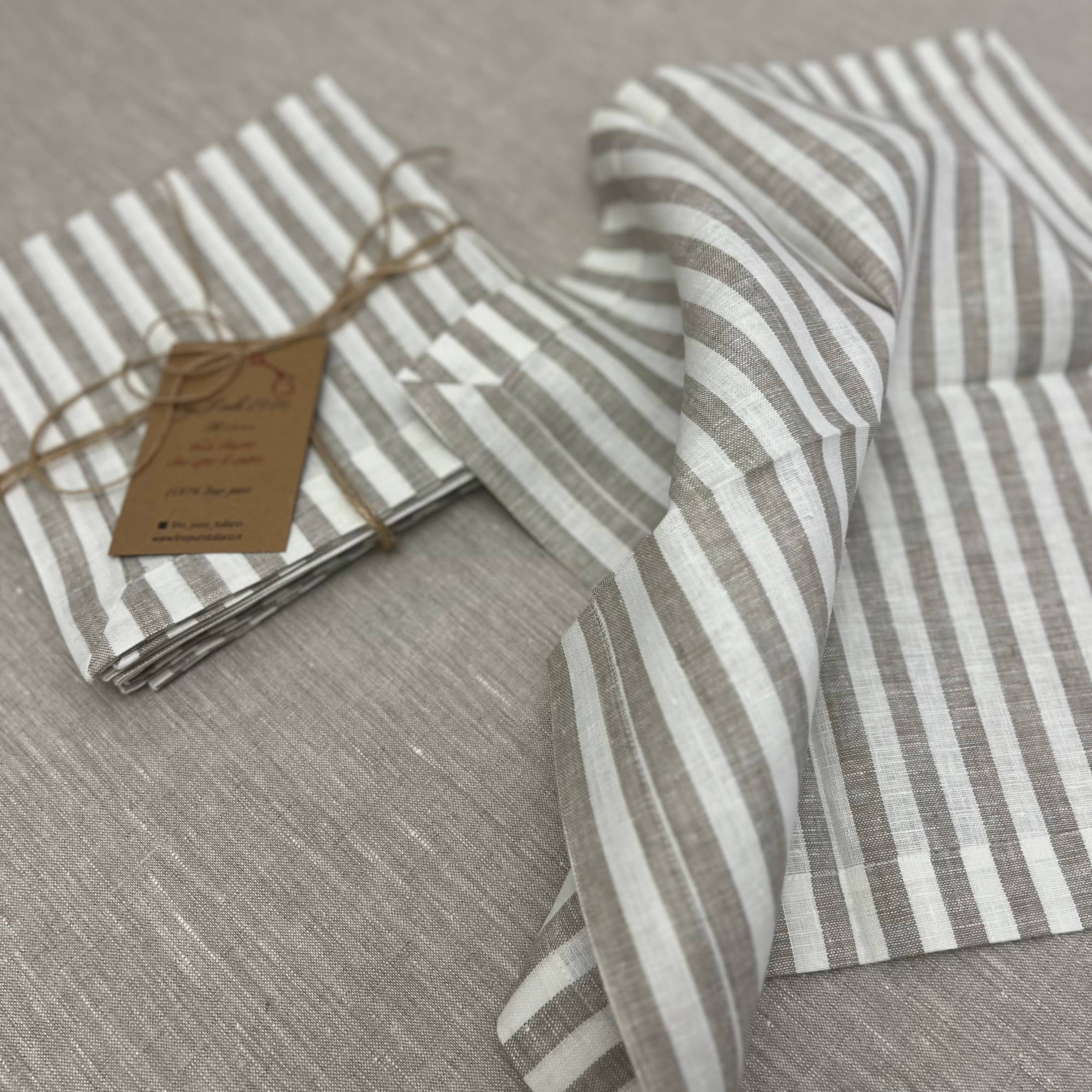 KEY LOOK1916 MILANO – Engroshandel Middags- og stofserviet – Linnedservietter med ramme8