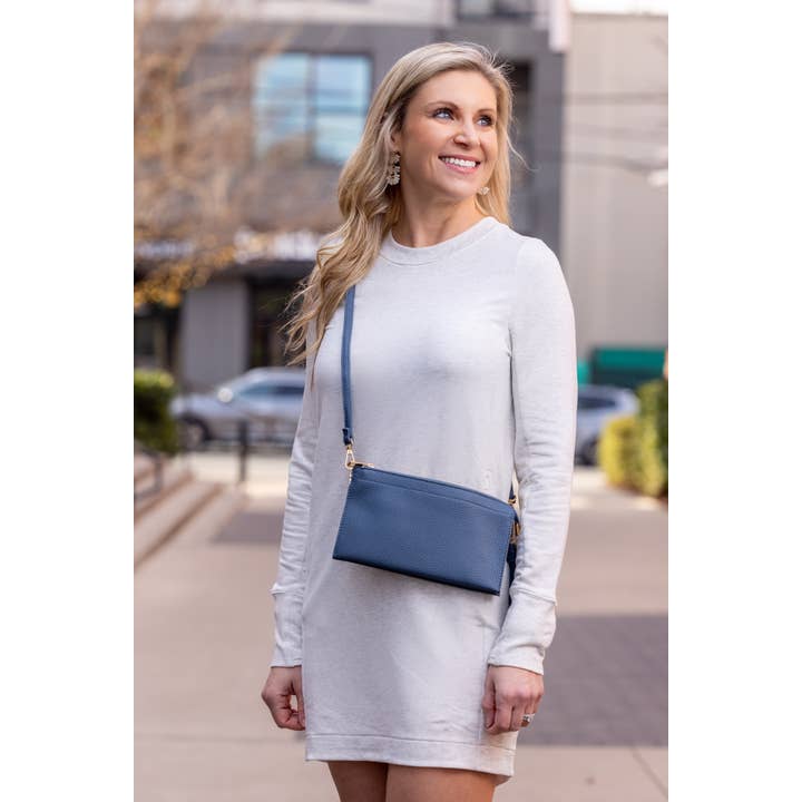 a Wink & a Nod - Wholesale Crossbody Bag - Women's - Abby 3-in-1 Handbag - French Blue
