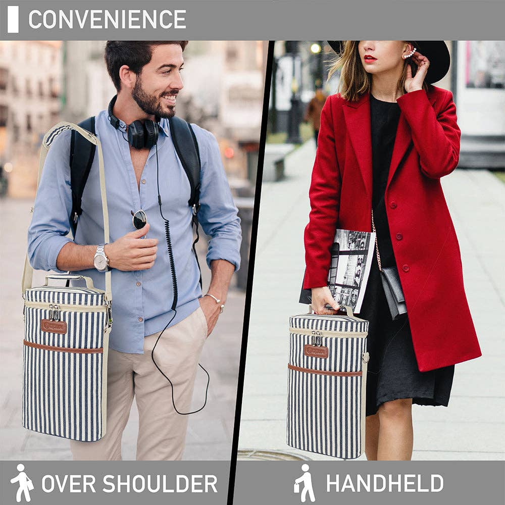 OPUX – Großhandel Weintasche – Weintragetasche für 2 Flaschen66