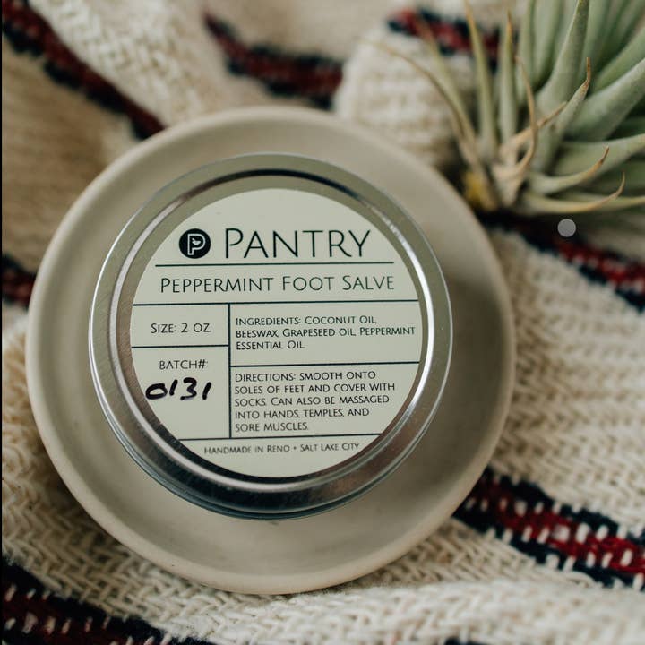 Pantry Products - Skin, Body, + Wellness - Wholesale Foot Cream - Peppermint Foot Salve - Natural Pedicure + Heel Balm2