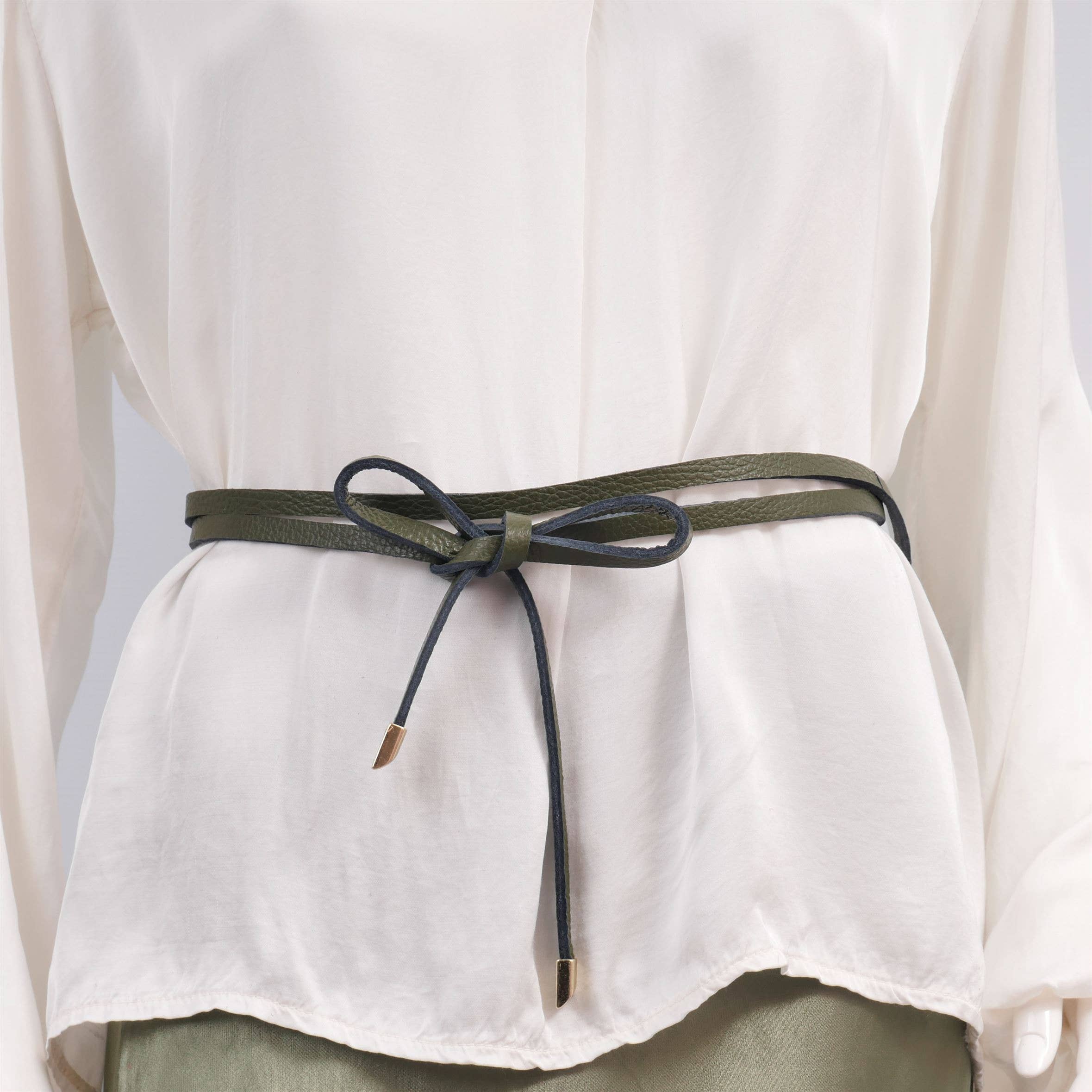 Cecile Wang - Vendita all'ingrosso Cintura - Donna - Cintura a corda in pelle BK0076