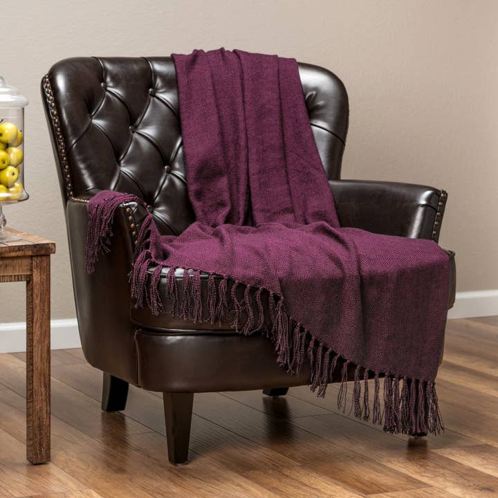 Silk Linen Throw Blanket for wholesale by Chanasya