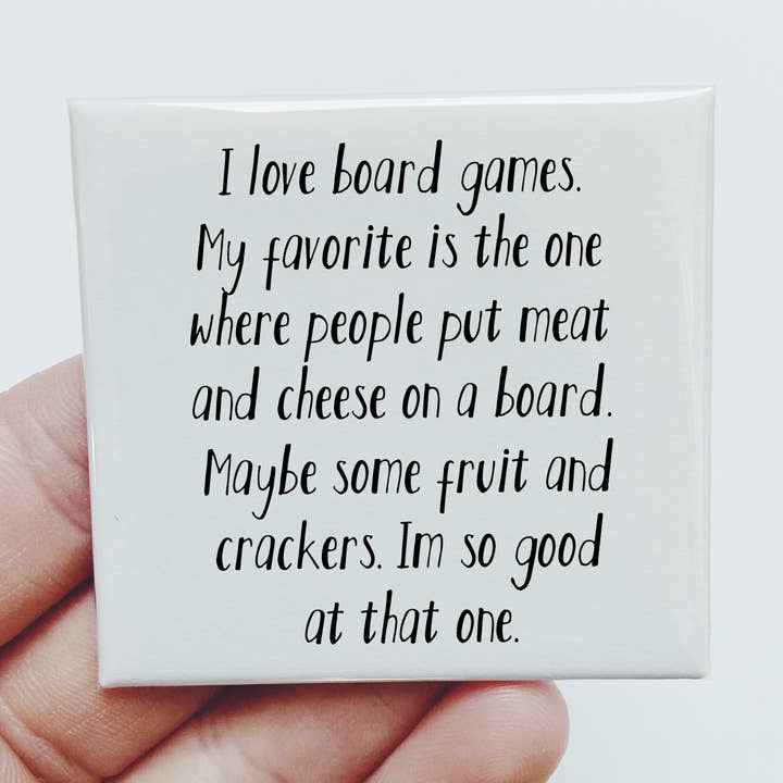 Mi piacciono i giochi da tavolo. Salumi Formaggio Regalo Divertente per la vendita all'ingrosso da parte di Sassper Goods