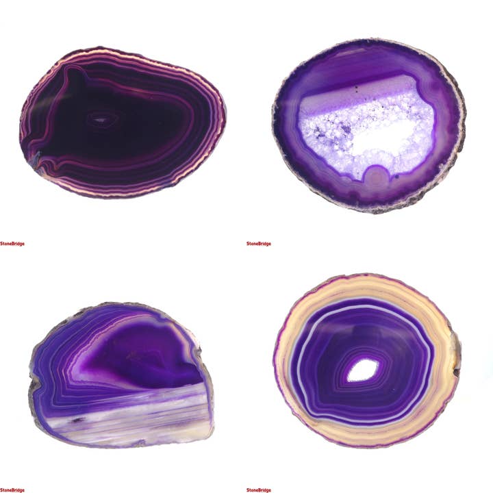 Stonebridge Imports - Wholesale Spiritual Stone/Crystal - Agate Slices #1 - 2" to 3" Long2