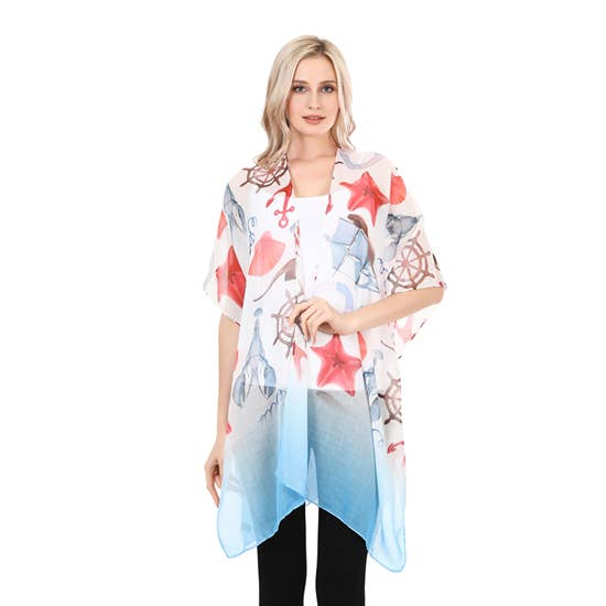 MSF1052 - Kimono Náutico de Lagosta Sea World por atacado de Shine Mark Accessories