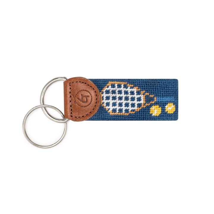 Tennis Needlepoint Keychain for wholesale by Good Threads