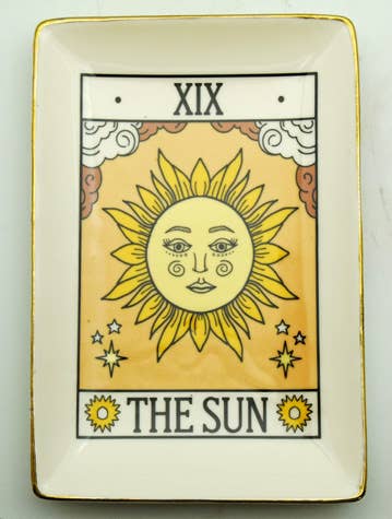 Fantasy Gifts - Wholesale Decorative Tray - The Sun Tarot Card Ceramic Tray