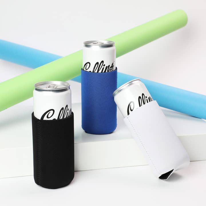 TRUE - Wholesale Drink Huggers & Koozies - Slim Can Neoprene Drink Cooler Sleeve ASSTORTED COLORS3