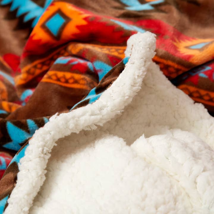 Carstens, Inc. - Wholesale Throw Blanket - Wrangler® Southwest Horizon Plush Sherpa Throw8