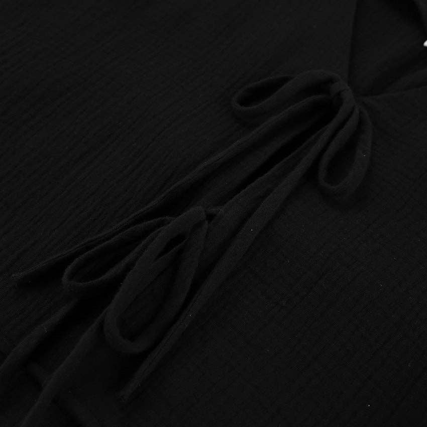 Marayn – wholesale Top & short set (NOT loungewear) – Women’s – French Autumn Chic Bubble Sleeve Top  Shorts Set23