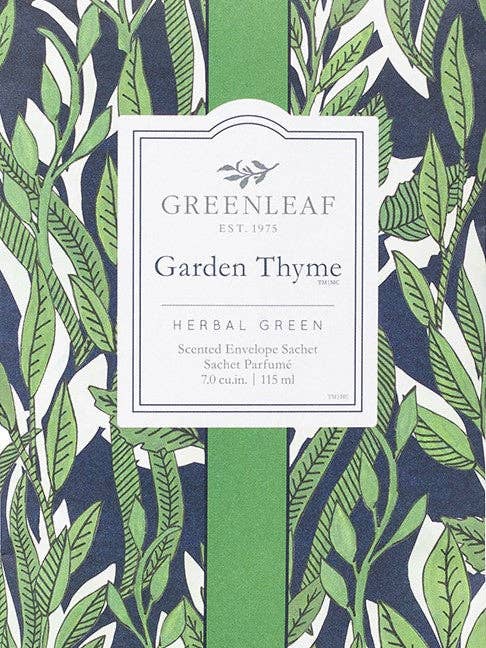 Greenleaf Garden Thyme Large Scented Sachet (Pack of 18) for wholesale by Heart Of The Country Ltd