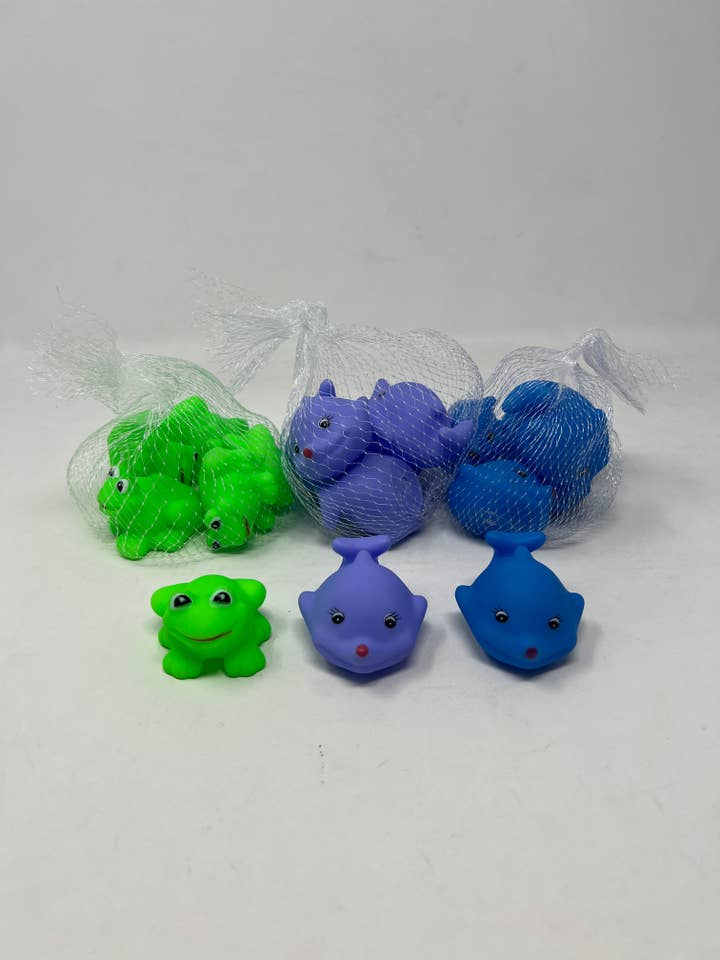 Squeeze Dolphins and Ducks Toddler Bath Toys 1-18 Months for wholesale by USA HomeMax