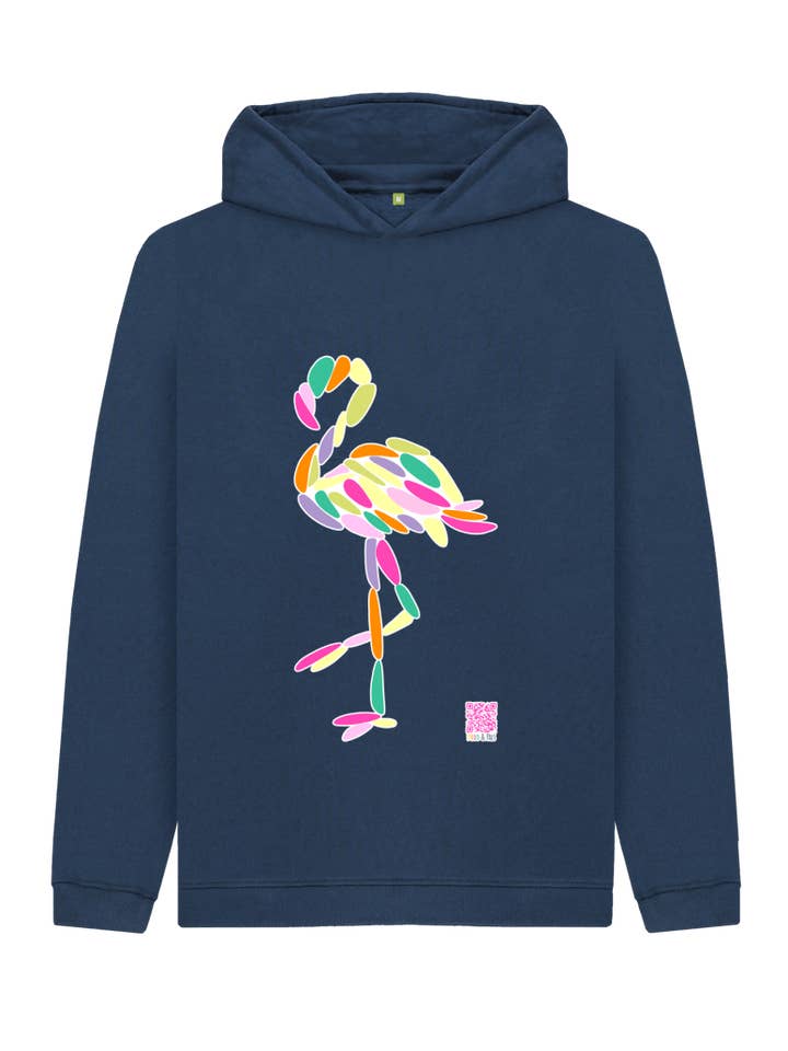 Roze flamingo hoodie voor kinderen voor wholesale door Dodo & Pals
