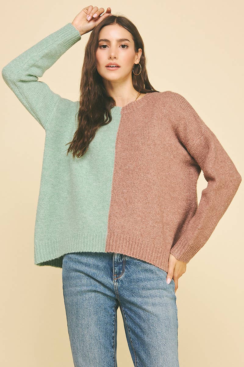 PINCH - Wholesale Pullover-trui - Dames - COLORBLOCK TRUI - 3276WS1