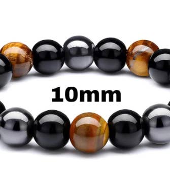 GlassWing Organics – wholesale Pärlarmband – Trippel skydd kristall armband