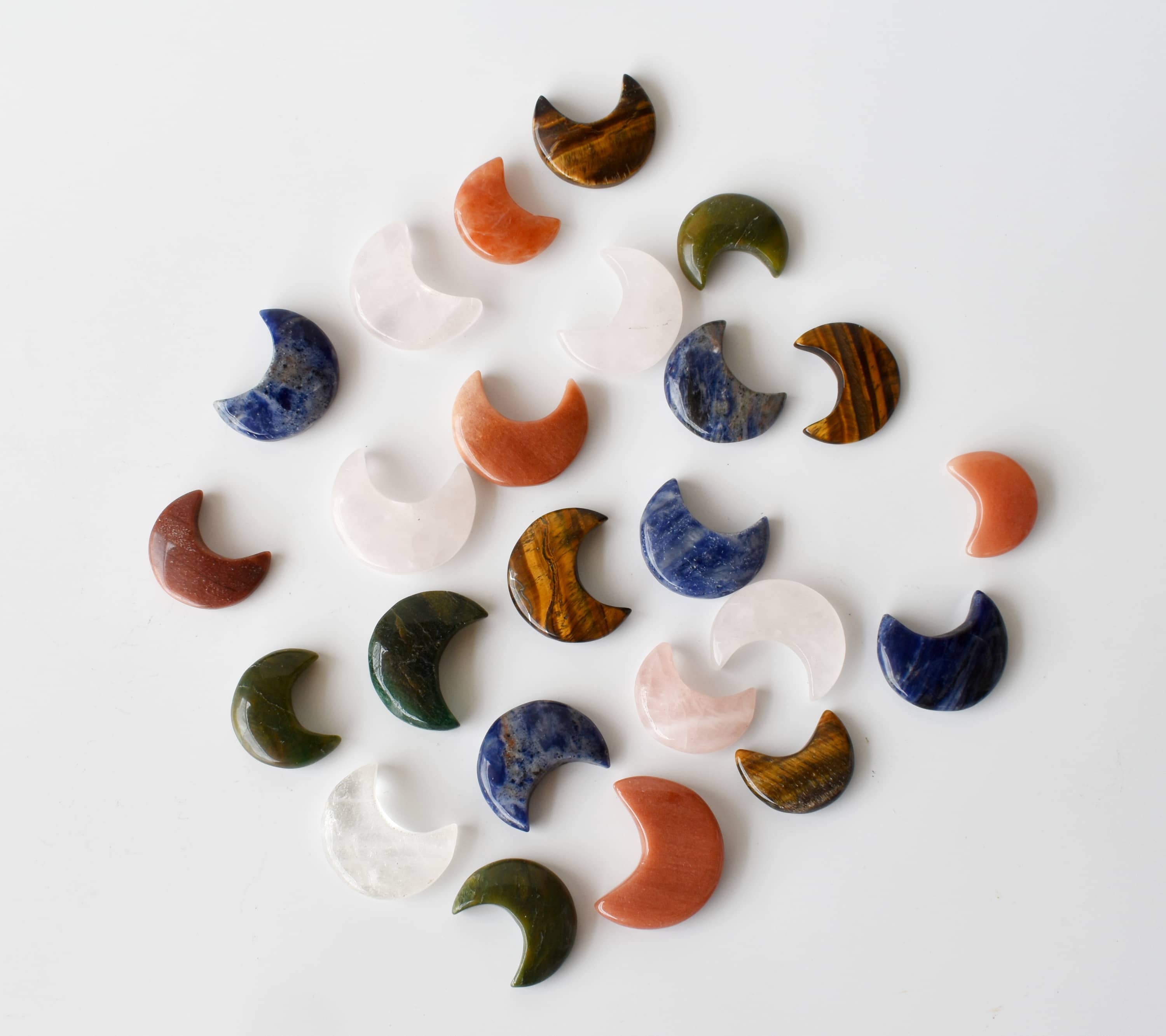 Soothing Crystals - Wholesale Spiritual Stone/Crystal - Polished Crystal Moons | Hand Carved | Crescent Moon Shape4