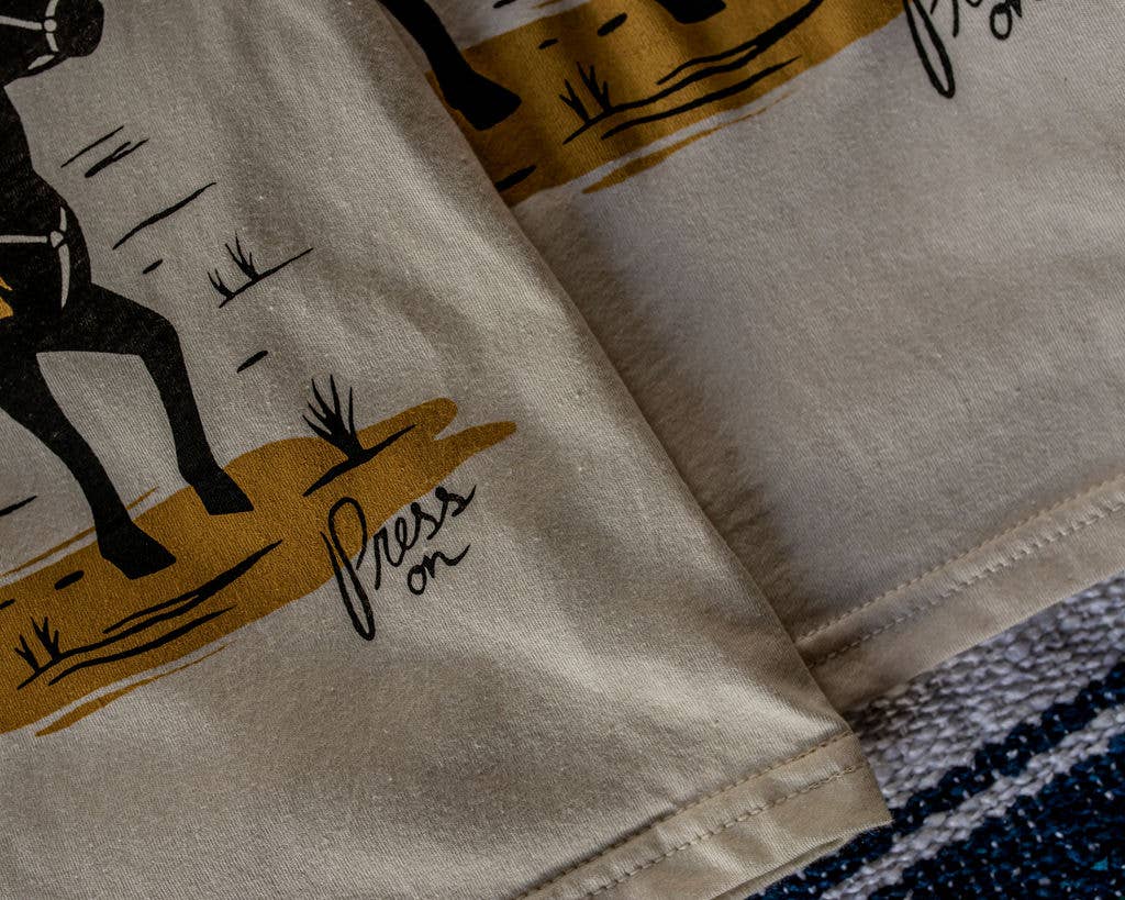 Natural Press On Western Kids Tee for wholesale on Faire2