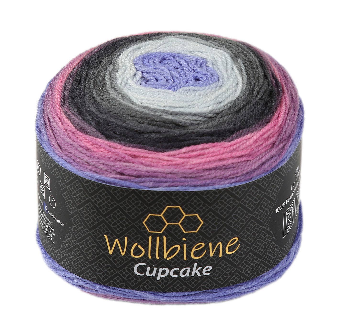 Wollbiene - Venta al por mayor Hilos - lana de lana para tejer cupcake de abeja degradado 150g15