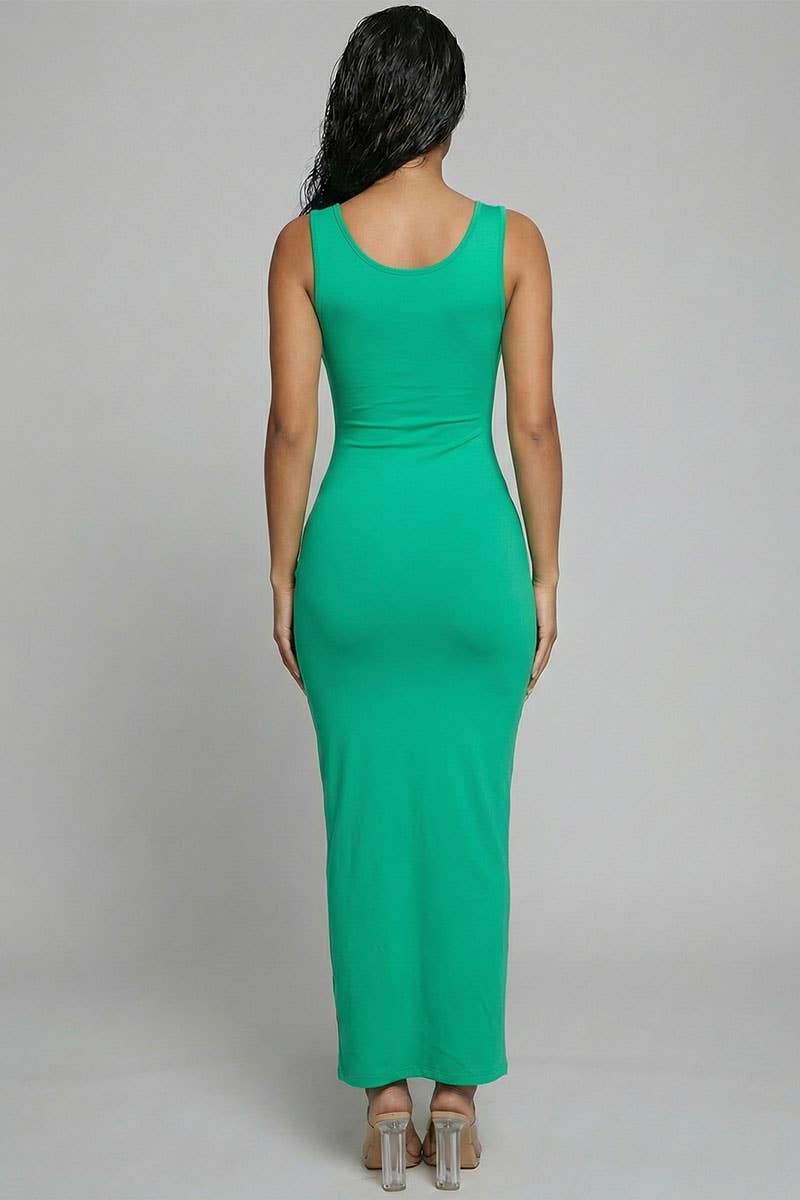 CAPELLA APPAREL – wholesale Klänning - Dam – Ärmlös maxiklänning i basstil14