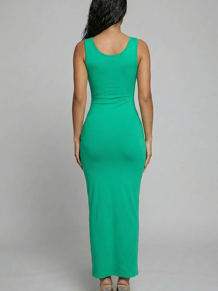 CAPELLA APPAREL – wholesale Klänning - Dam – Ärmlös maxiklänning i basstil14