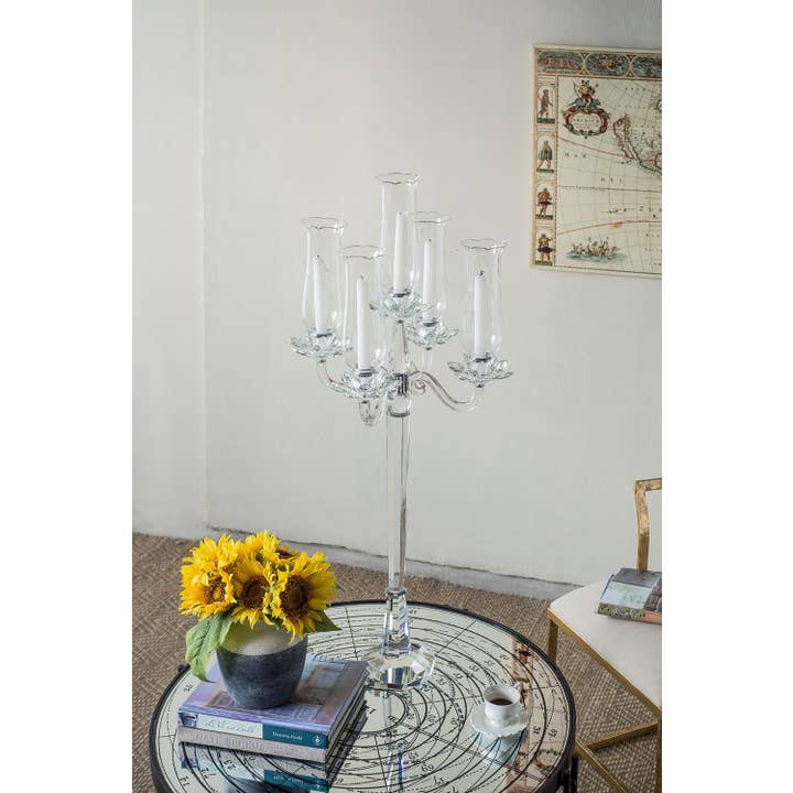 A&B Home Group Inc. - Wholesale Candle holder - 18.5x18.5x39.5" Candle Holder - Clear7