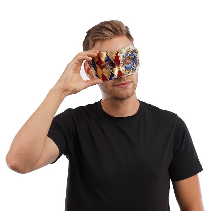 Stylex Party - Wholesale Costume - Unisex - Venetian Eye mask Halloween Face Mask Costume Accessory Goth