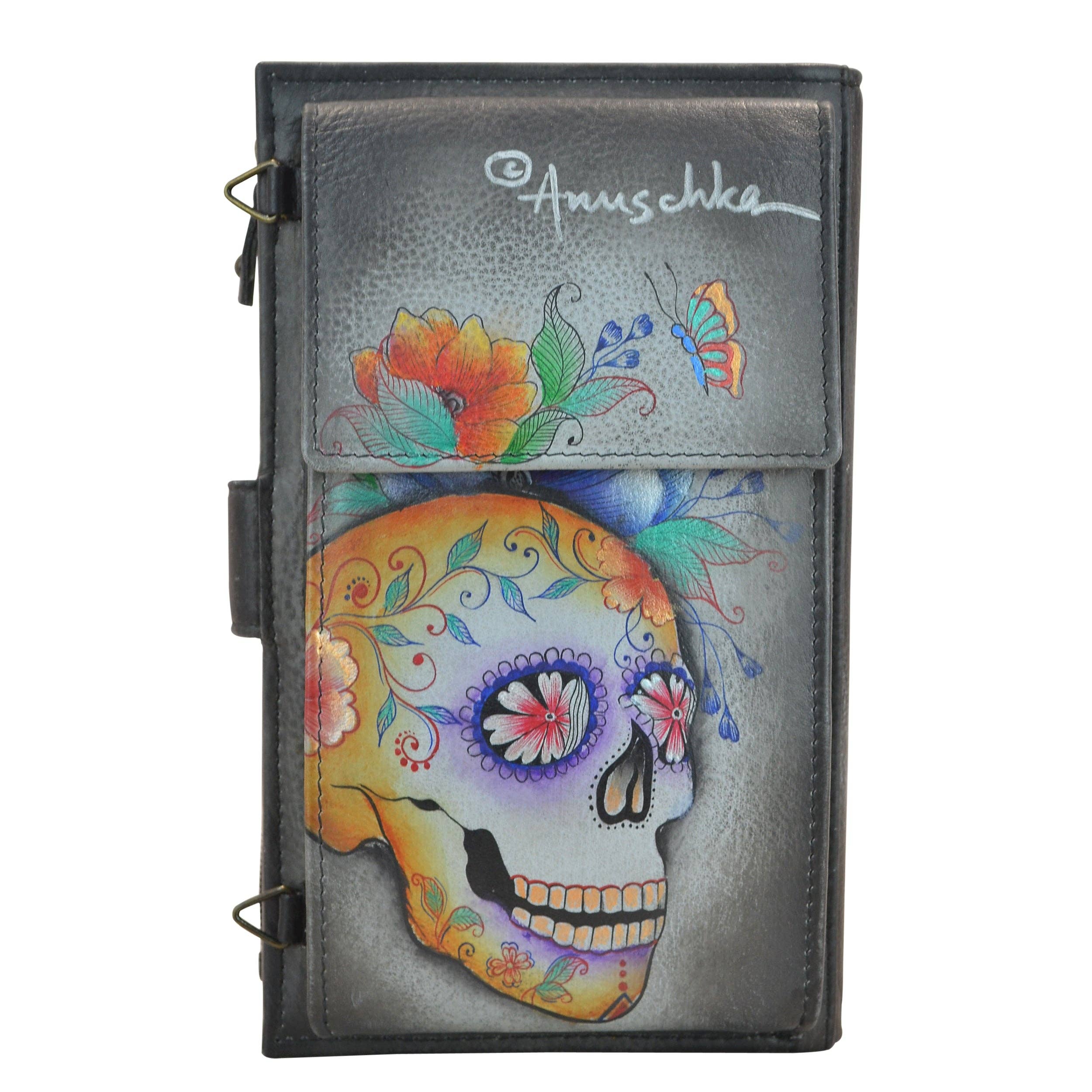 Anuschka | Vanya Lara (USA) - Wholesale Phone Wallet - Women's - Hand-Painted Leather Cell Phone Case & Wallet - 11131