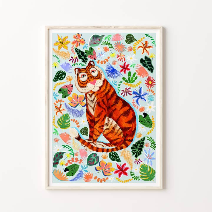 Safari Tiger Print for wholesale by Violets Print House