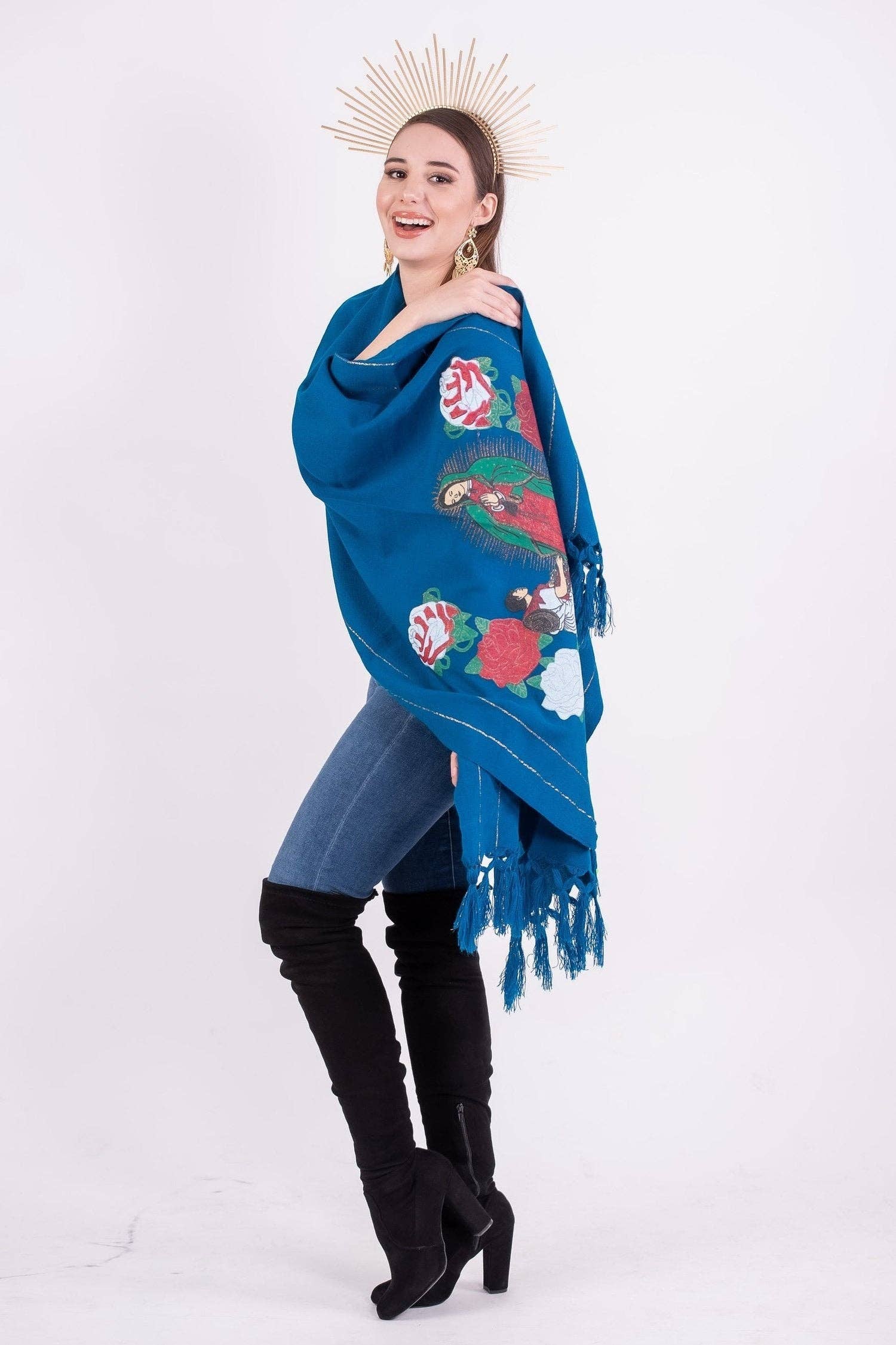 Cielito Lindo - Wholesale Wrap - Women's - Our Lady of Guadalupe Shawl11