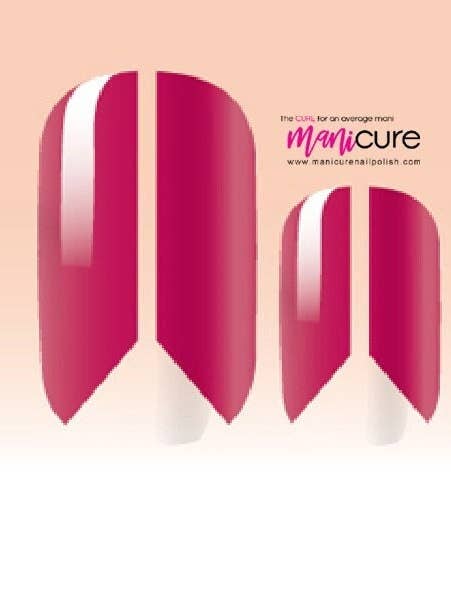 Negative Space Design Real Nail Polish Strips for wholesale by ManiCURE Nail Polish